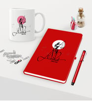 BK Gift Kişiye Özel Avukat Temalı Kırmızı Defter Kalem Kupa Seti - 10 (Model 1)
