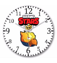 Brawl Stars   Duvar  Saati    Bombeli Gercek Cam