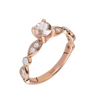 Sirius Pırlanta ve Morganite Taşlı Vintage Yüzük 0741R0031