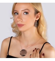 Gümüş Zirkon Taşlı Retro Tasarım Günlük Abiye Tasarım Set