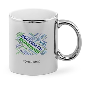 BK Gift Kişiye Özel Mesleki Matematik Mühendisi Krom Kupa Bardak  1