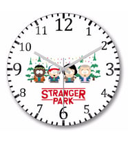 Stranger Things  Stranger  Park  Duvar Saati Bombeli Gercek Cam