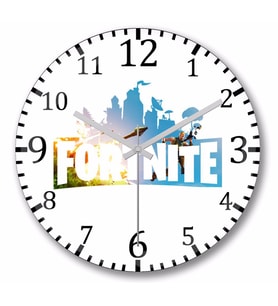 Fortnite    Duvar Saati Bombeli  Gercek Cam
