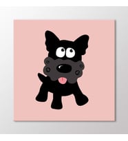Arty Tablo Köpek Tablo (Karışık)