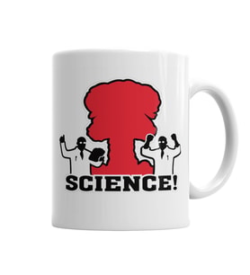 Science Nuclear Kupa Bardak Porselen
