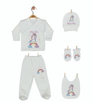 Pia Baby Gl 1916-05 İsme Özel Beşli Zıbın Set