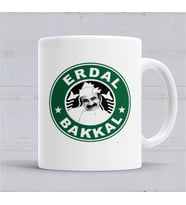 Erdal Bakkal Çay Erdal Bakkalda İçilir Kupa Bardak Porselen
