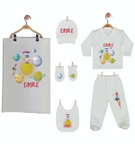 Pia Baby Gl 1922-07 İsme Özel Battaniye Zıbın Set
