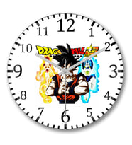 Dragon Ball Super Duvar Saati Bombeli Gercek Cam