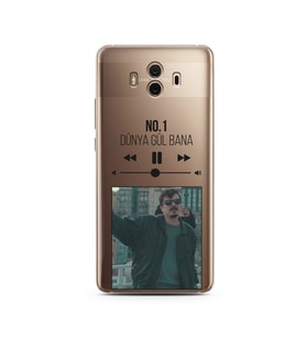 No.1 Mp3 Tasarımlı Süper Şeffaf Silikon Telefon Kılıfı Huawei Mate 10 Pro