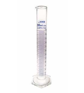 ACHEM 250ml Cam Mezür Uzun Form Renkli Skala (Çok Renkli)