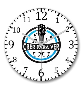 Crer Para Ver Duvar Saati Bombeli Gercek Cam