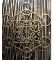 Ahşap Metatron Küpü