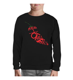 Red Hot Chili Peppers - The Pepper Siyah Çocuk Sweatshirt