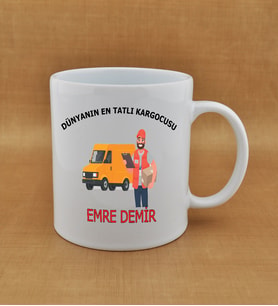 Kişiye Özel  Kargocu Baskılı Kupa