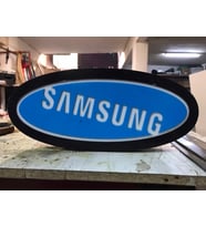 Samsung Yazılı Tabela 3D Led Neon Etkili Işıklı Tabela 30X45 CM Tek Taraflı