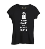 Doctor Who - Don't Blink Siyah Kadın Tshirt