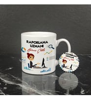 Raporlama Uzmanı Kupa Bardak ve Anahtarlık Set