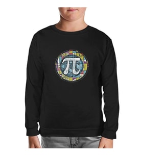 Matematik - Pi 5 Siyah Çocuk Sweatshirt