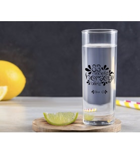 BK Gift Kişiye Özel Renkli Baskılı Her Şeyi Biliriz Vodka Bardağı-1 (Beyaz)