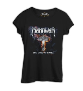 Manowar - Lord of Steel Siyah Kadın Tshirt