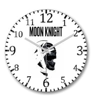 Moon Knight Duvar Saati Bombeli Gercek Cam