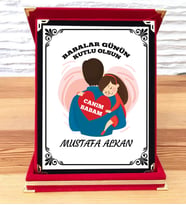 Babalara Özel İsimli Plaket