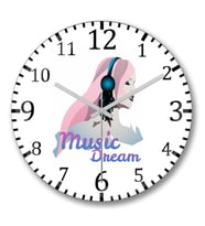 Luka Music Dream Müzik Duvar Saati Bombeli Gercek Cam
