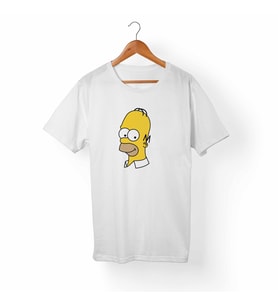 The Simpsons Beyaz Tişört