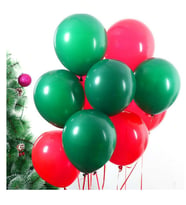 Kırmızı Yeşil Karışık Renk Balon 25 Adet ( Balonlar Sönüktür)