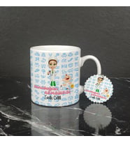 Yenidoğan Hemşiresi Kupa Bardak ve Anahtarlık Set 001