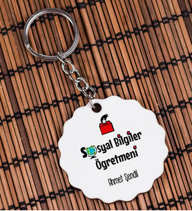 Sosyal Bilgiler Öğretmeni Anahtarlık