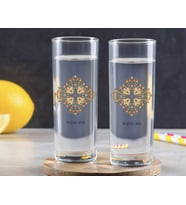 BK Gift Kişiye Özel Renkli Baskılı İsimli İkili Vodka Bardağı-107 (Beyaz)