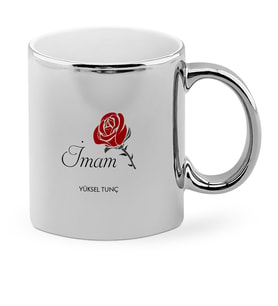 BK Gift Kişiye Özel Mesleki İmam Krom Kupa Bardak  1