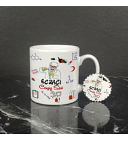 Eczacı Kupa Bardak ve Anahtarlık Set 001