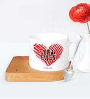 BK Gift Kişiye Özel 2020da Evlen Ahşap Altlıklı Seramik Fincan  1