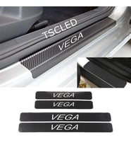 Lada Vega Karbon Kapı Eşiği Koruma Sticker Yapıştırma (4 Adet)