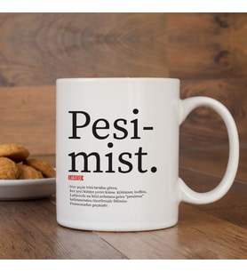 Lügatçe Pesimist İsme Özel Kupa