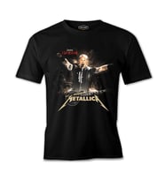 Metallica - James Concert Siyah Erkek Tshirt