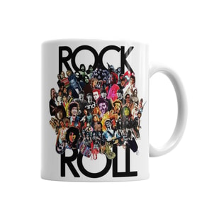 Tişört  Rock'n Roll Kupa Bardak Porselen