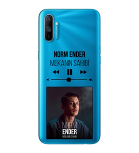 Norm Ender Mp3 Tasarımlı Süper Şeffaf Silikon Telefon Kılıfı Oppo Realmi C3