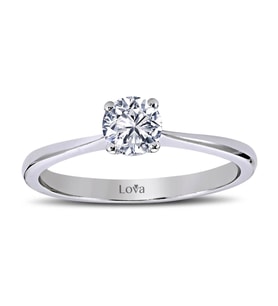 Lova H Renk 0,46 Karat Pırlanta Tektaş Yüzük - 1010039