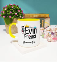 Evin Prensi Tasarımlı Kişiye Özel Evin Prensi Kupa Bardak Sarı