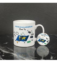 Uluslararası İlişkiler Kupa Bardak ve Anahtarlık Set