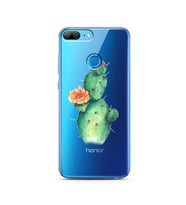 Kaktüs Tasarımlı Süper Şeffaf Silikon Telefon Kılıfı Huawei Honor 9 Lite