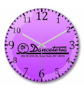 Danceteria NYC Duvar Saati Bombeli Gercek Cam