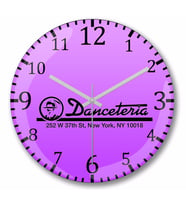 Danceteria NYC Duvar Saati Bombeli Gercek Cam