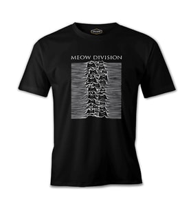 Meow Division Siyah Erkek Tshirt