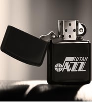 Utah Jazz Siyah Benzinli Metal Çakmak