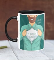 BK Gift Kişiye Özel Babalar Günü Temalı Siyah Kupa Bardak 18290s